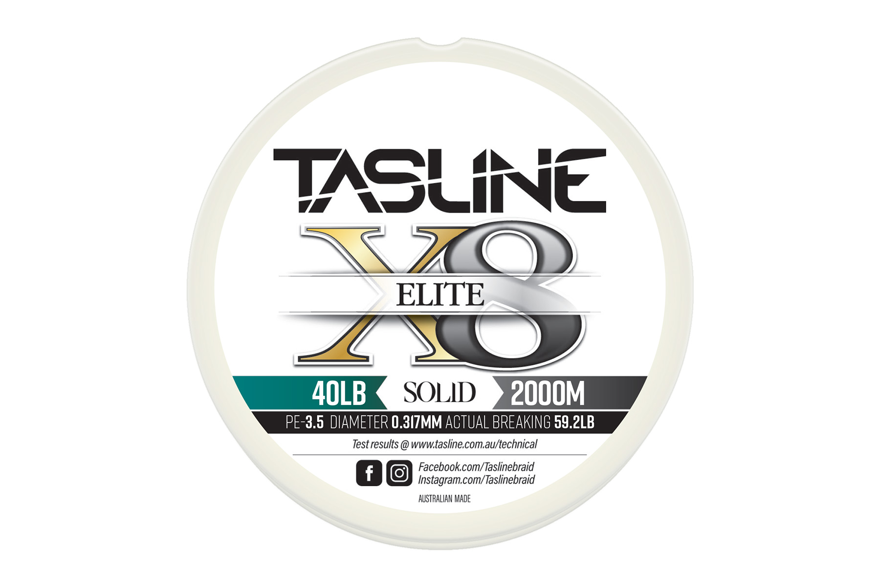 Tasline Elite White 40lb - Tasline