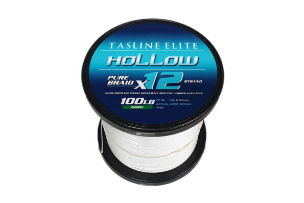 Tasline 100lb Hollow Fishing Braid