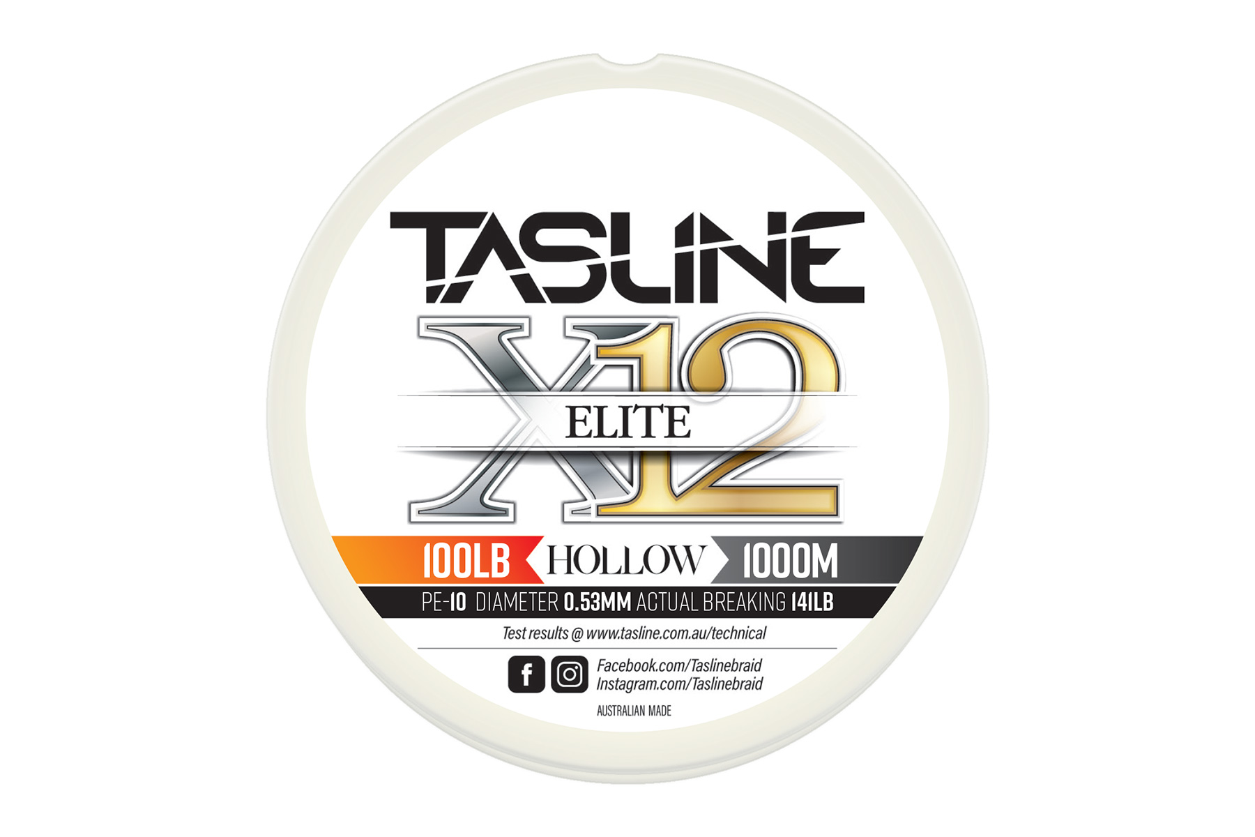 Tasline Elite Hollow 100lb - Tasline