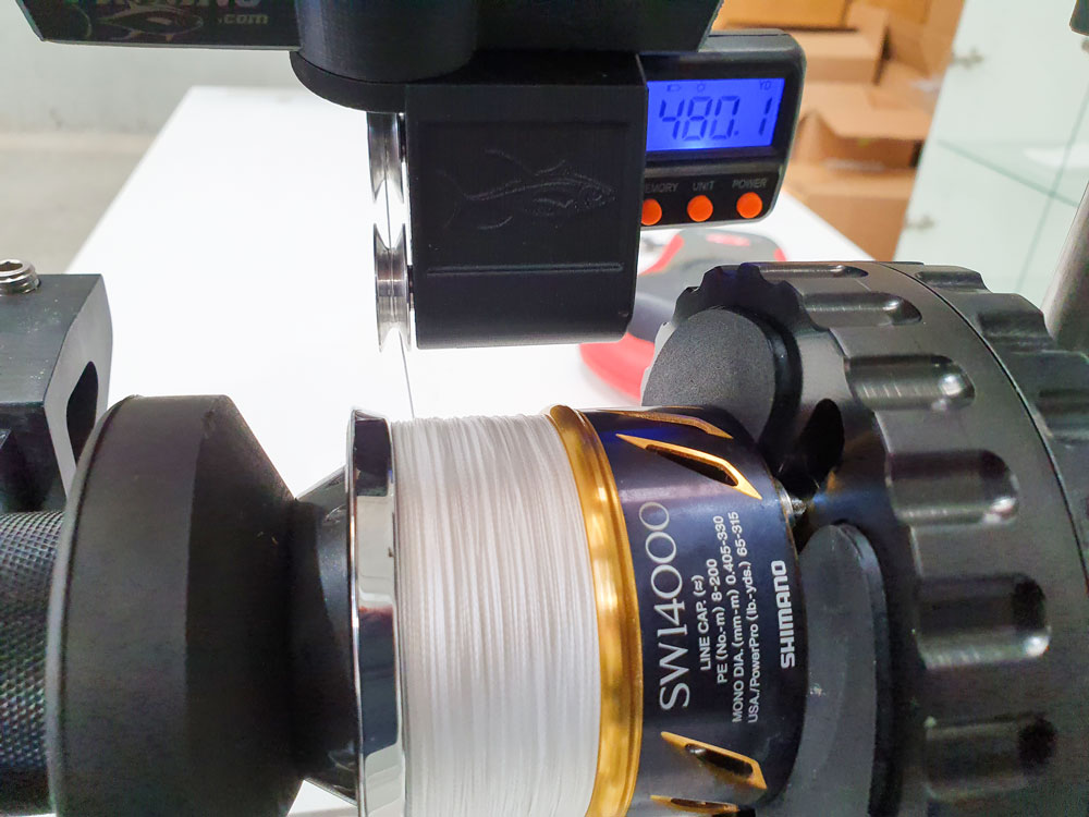 How much line can you fit on a fishing reel